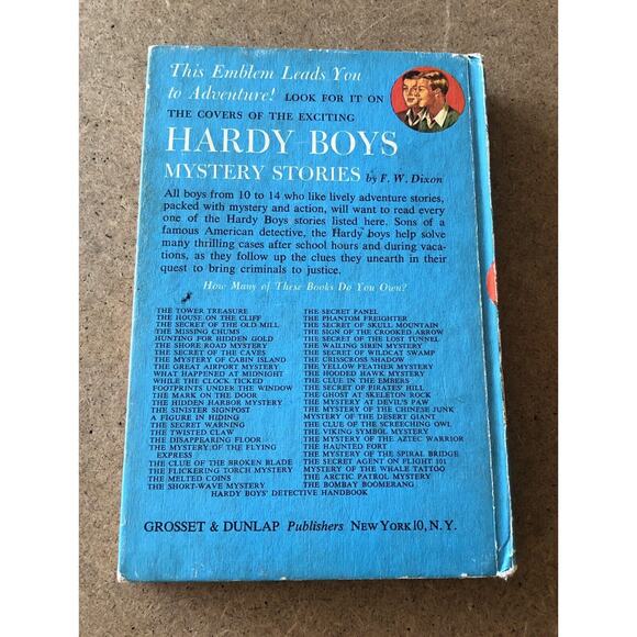 Vintage 1970 Hardy Boys Kids HC Book Bombay Boomerang Pentagon Mercury Mystery - Picture 4 of 16